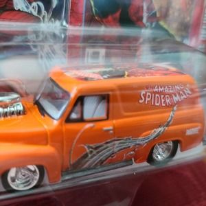 Johnny Lightning WHITE Lightning the Amazing Spider-Man 1955 Ford Panel Delivery